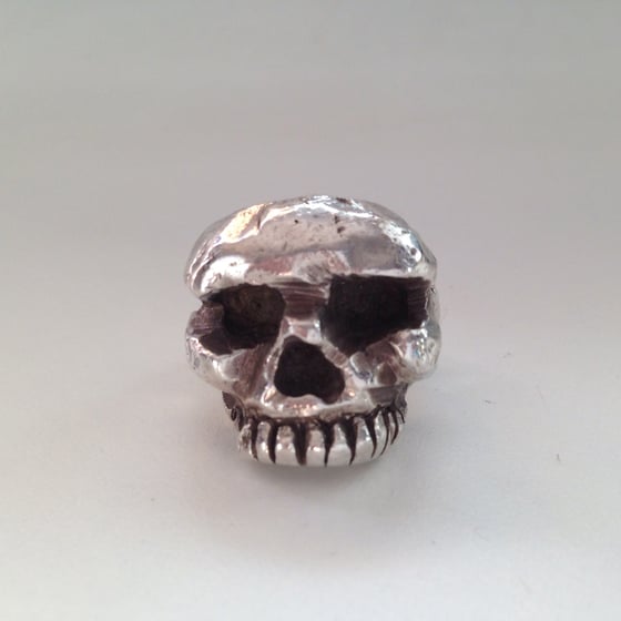 Image of Love me I'm in your head Skull Ring