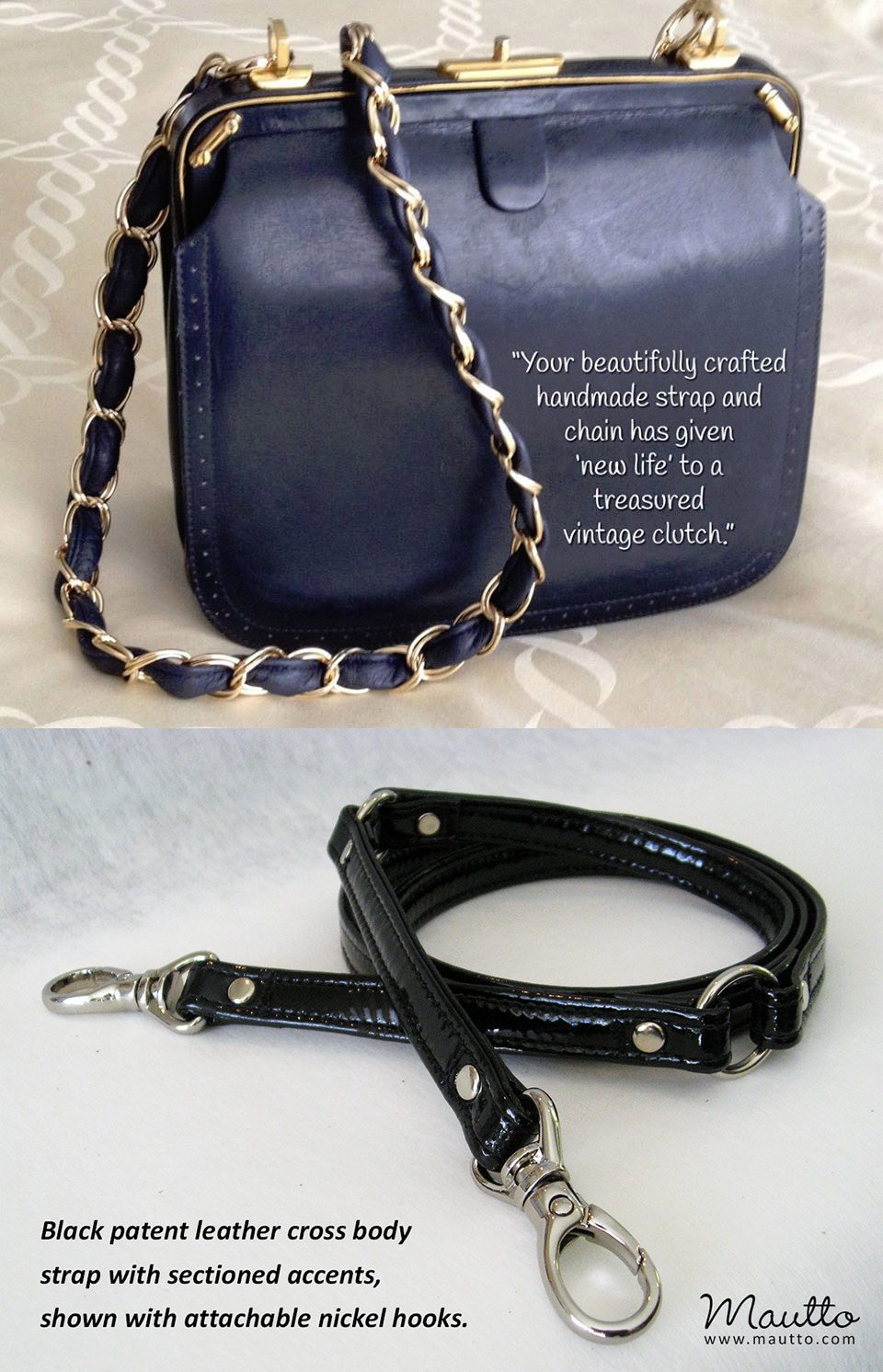 Custom Replacement Straps & Handles for Coach Purses / Handbags