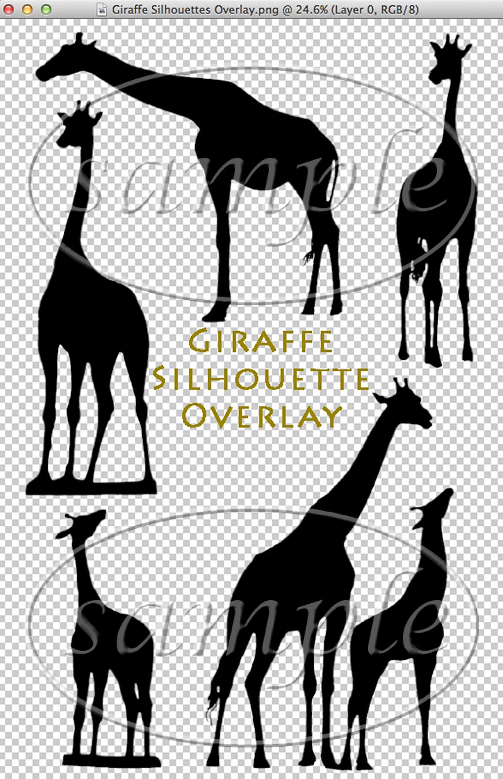 Giraffe Silhouette Overlay / Shoot for the Moon Images ...