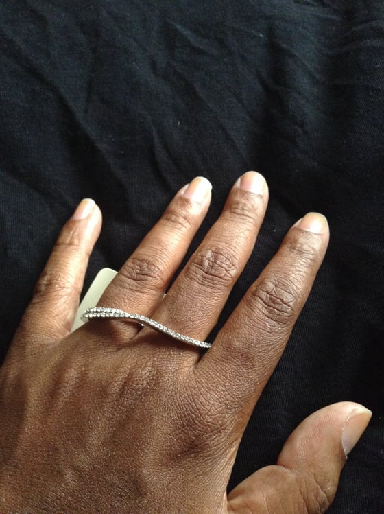 Image of Silver two finger ring