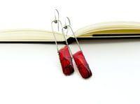 Image 2 of Silver Earrings Red City 