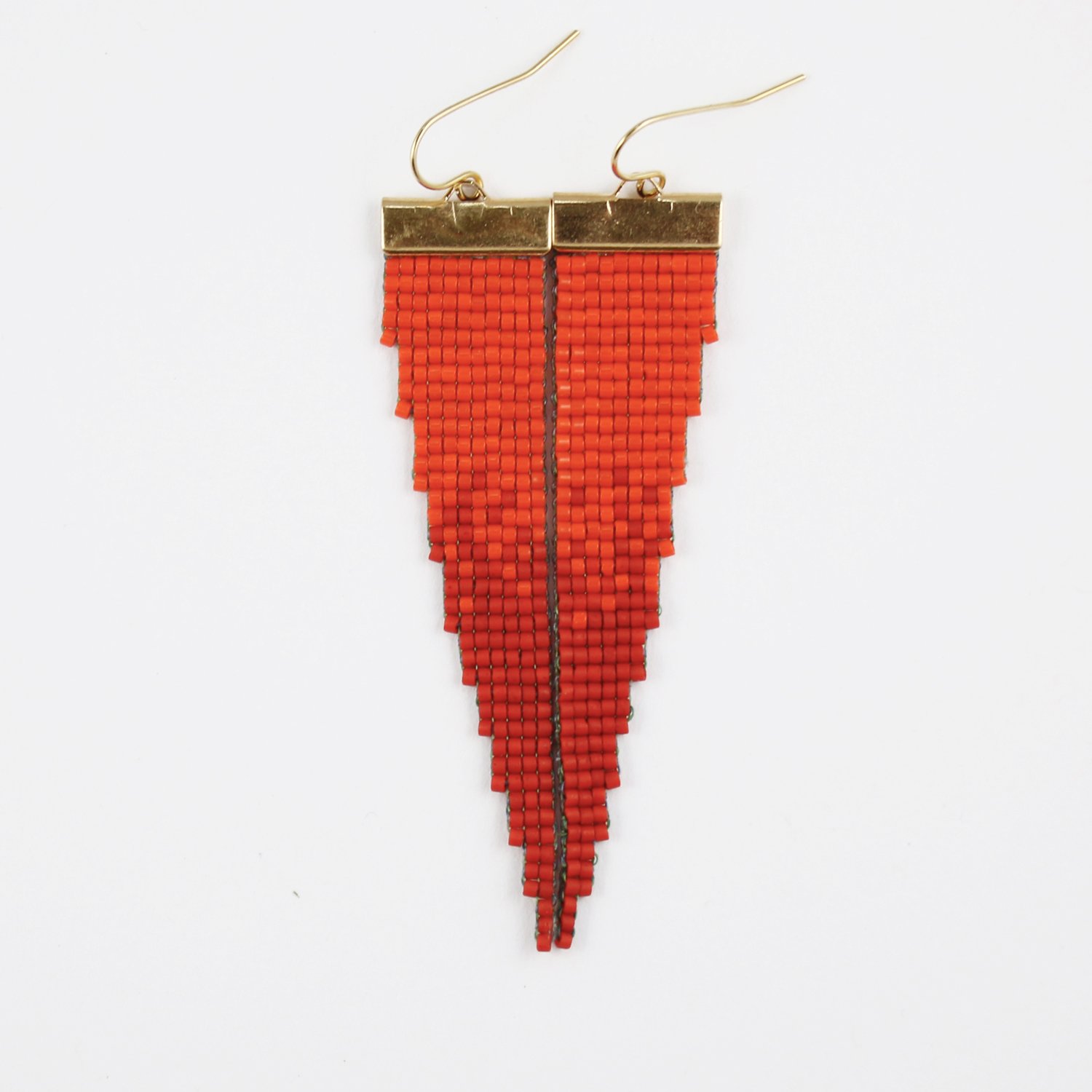 Image of Fireball // Loom-beaded Earrings