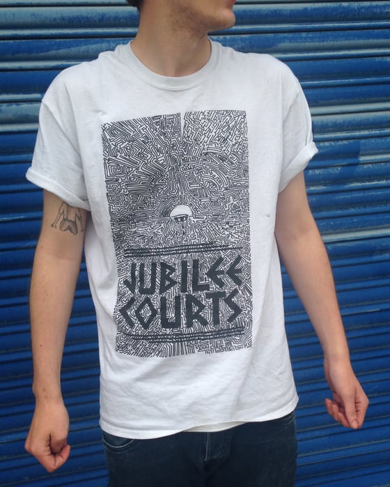 Image of Jubilee Courts MAZE tee white