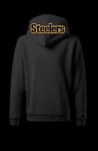 Image 3 of Black and Gold Pittsburgh Hoodie