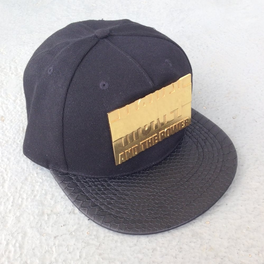 Image of Money and The Power Metalplate Snapback