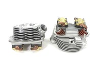 Image 4 of Replica 1955-1962 Harley Davidson FL Panhead Cylinder Heads Full Assembly