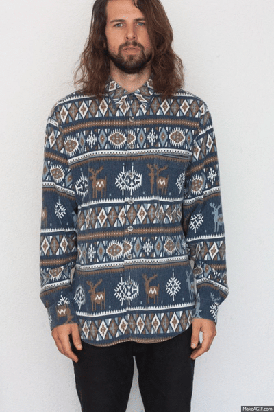 Image of Mexican Xmas Flannel Long Sleeve Shirt