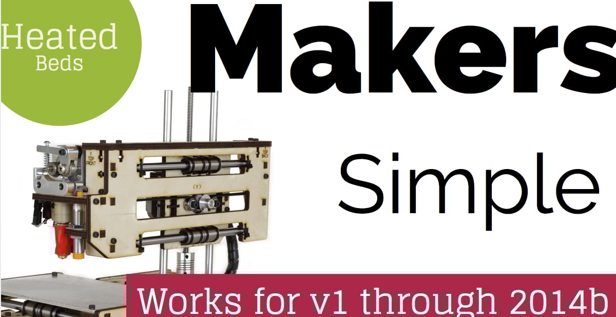 Printrbot simple heated bed the 3d printer aftermarket