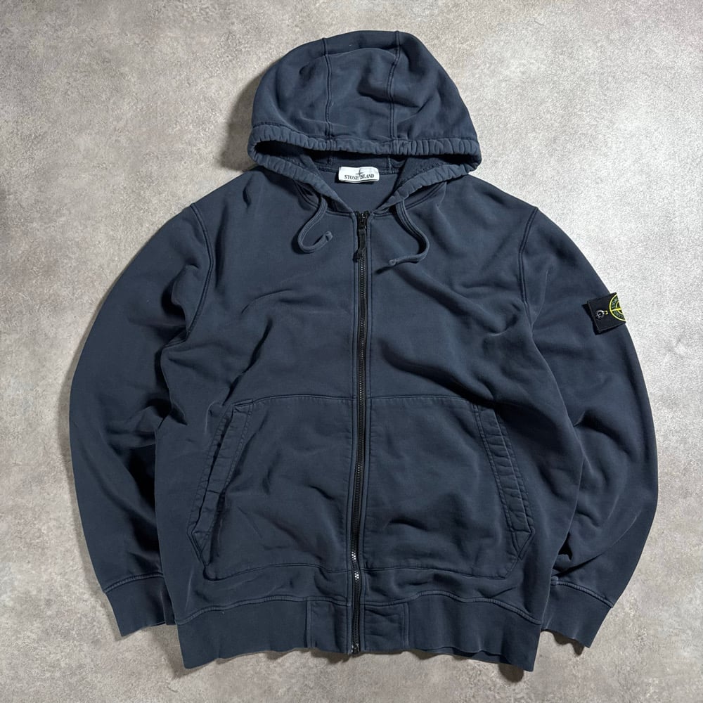 Image of Stone Island Zip Up Hoodie, Size XL / XXL