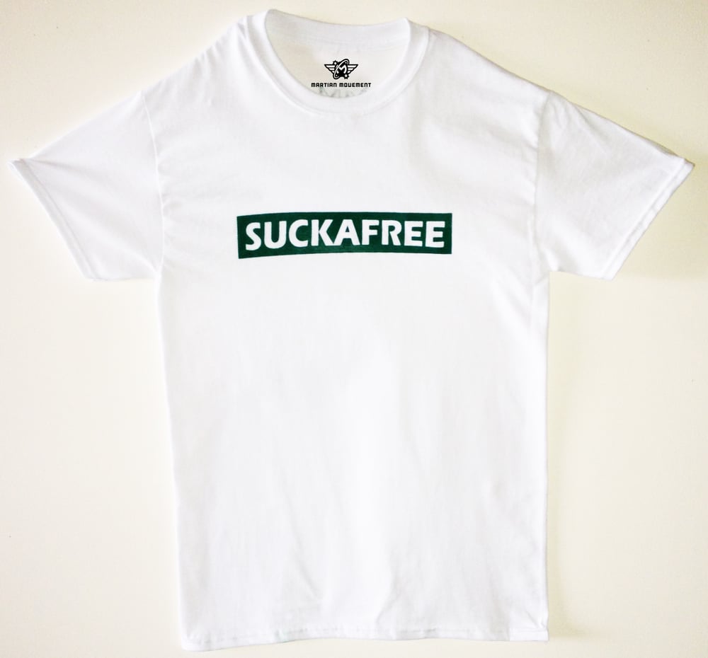 Image of Green Stamped In Tee (White)