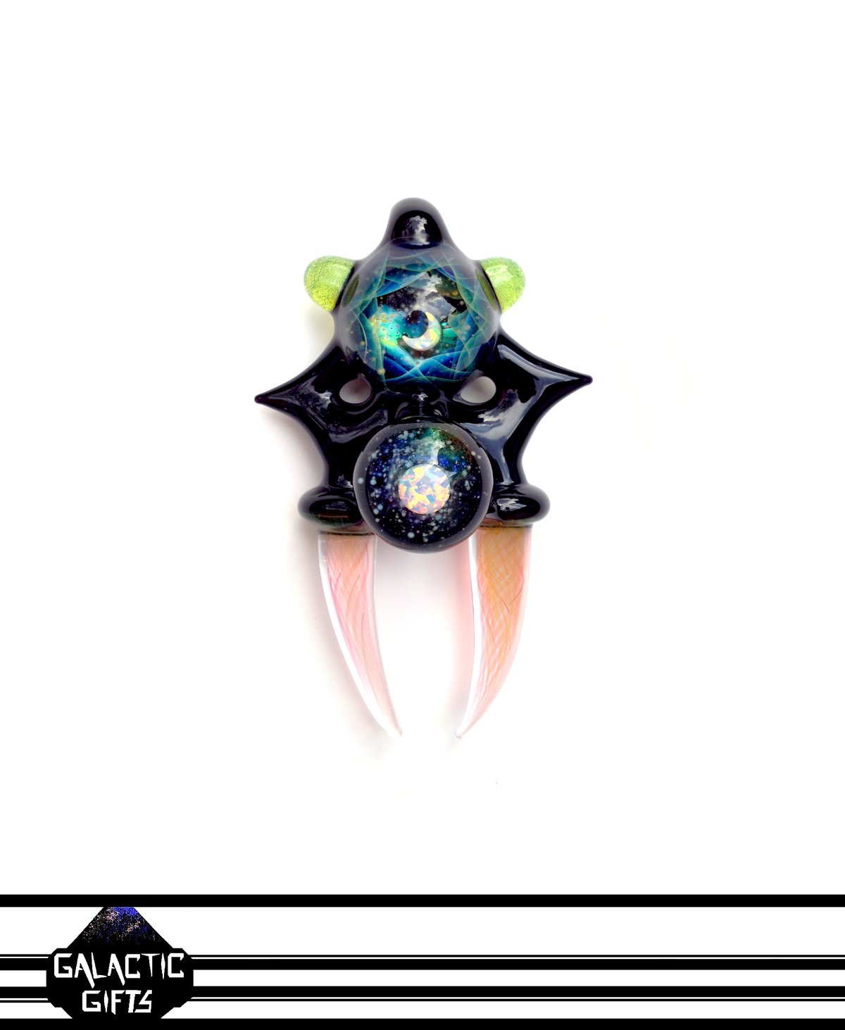 Image of Atsushi Sasaki & Big Z Opal Crescent Moon Space Key Coin Series Collab Banger Pendant