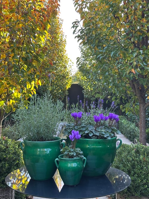 Image of Emerald Green Glazed Pot 