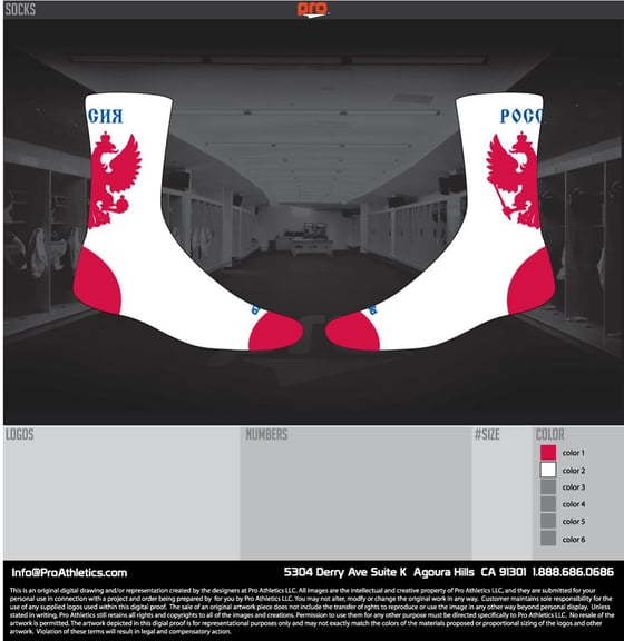 Image of Official Russian Team Socks