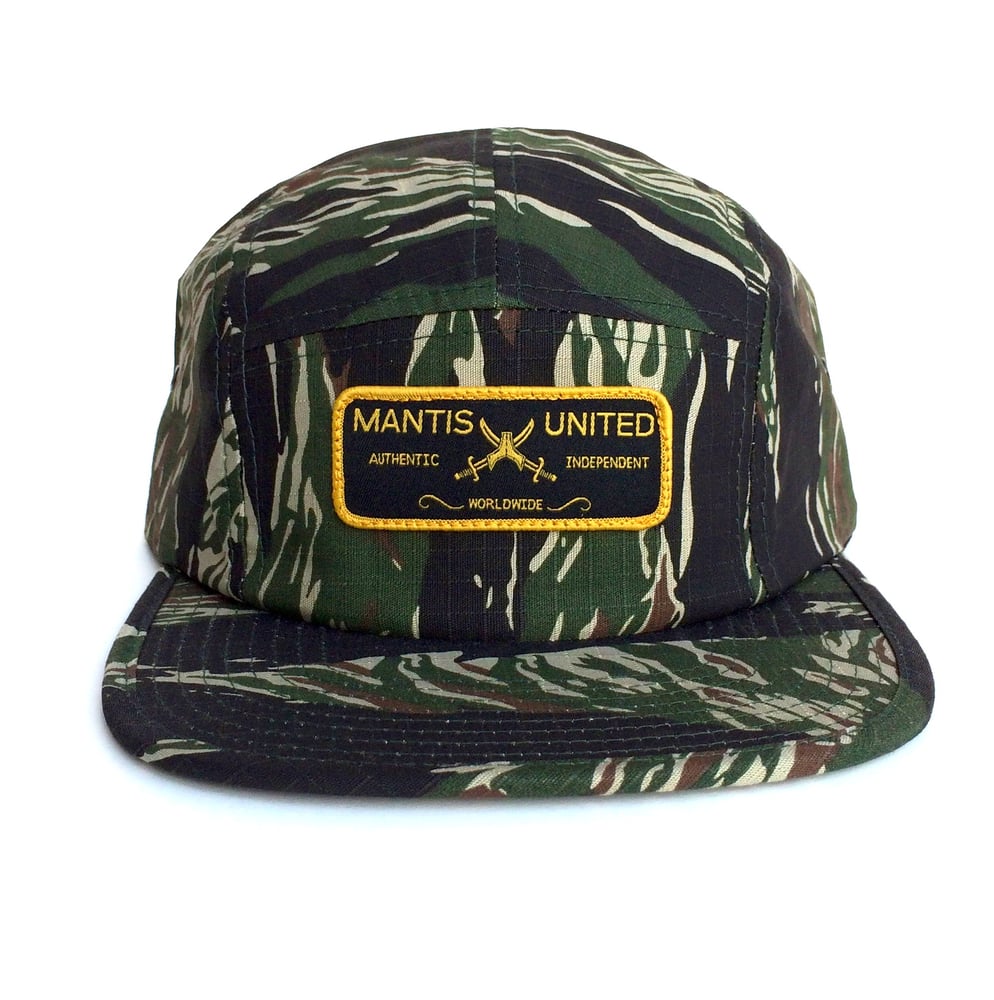 Image of 5 Panel authentic patch hat camo 