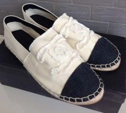 Image of Black Off Logo Canvas Espadrilles 