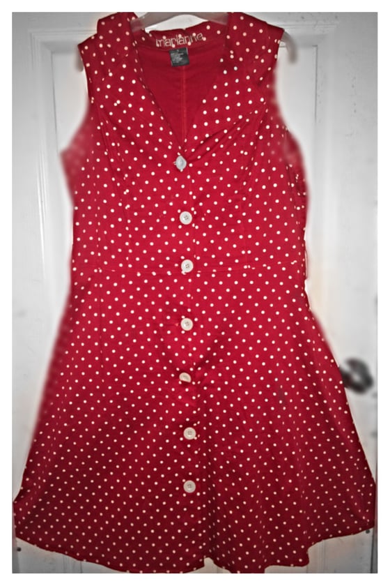 Image of Red Polka Dot Dress