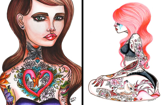 Image of Tattoo Girl Prints
