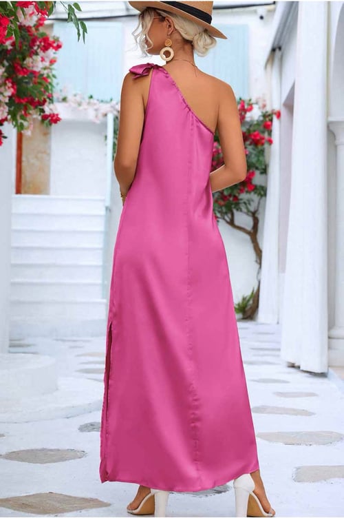 Image of Pink One Shoulder Dress