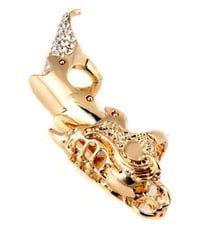 Image 2 of Pave Tip Full Finger Armor Ring