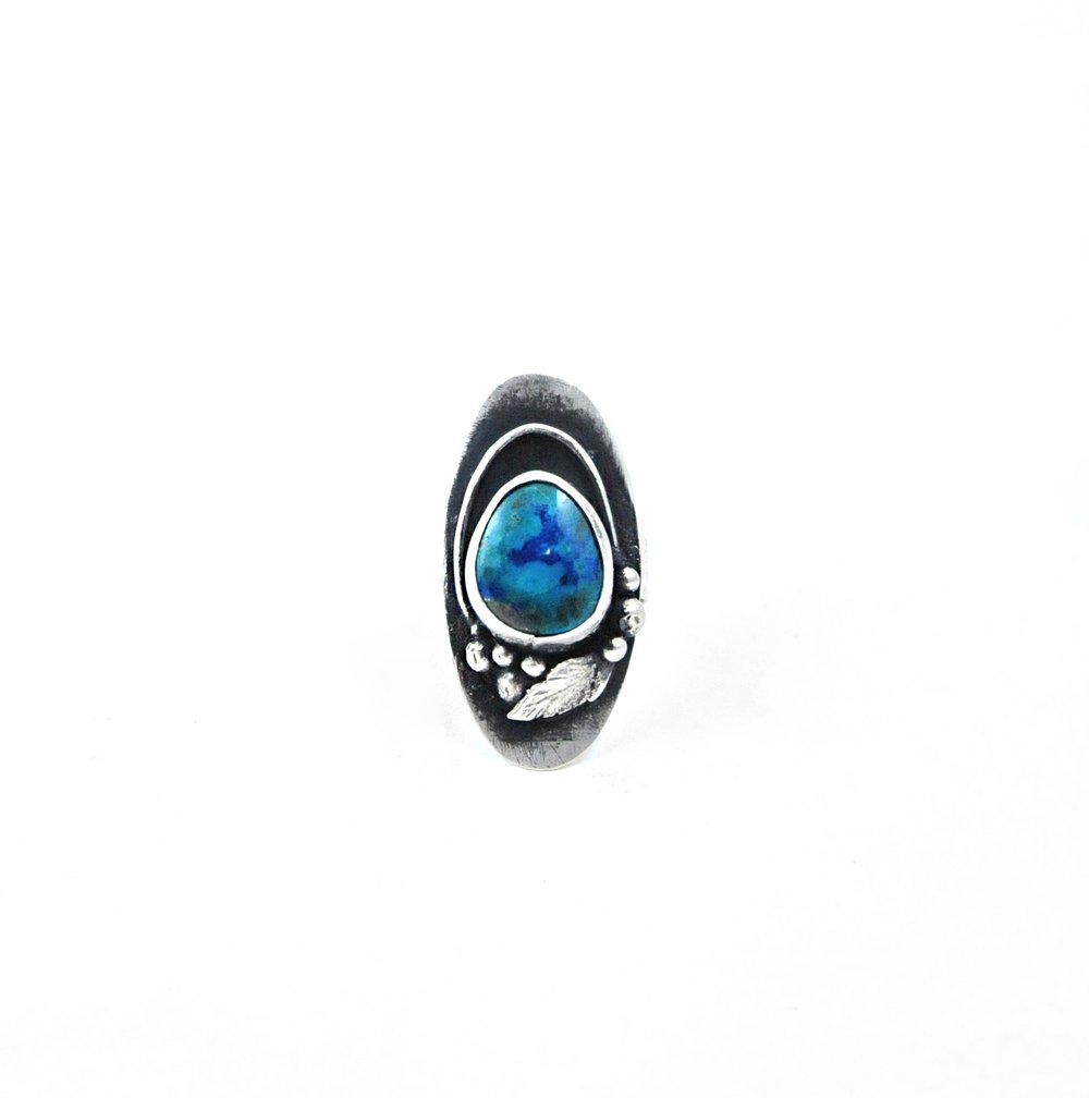 Image of Turquoise Feather Ring