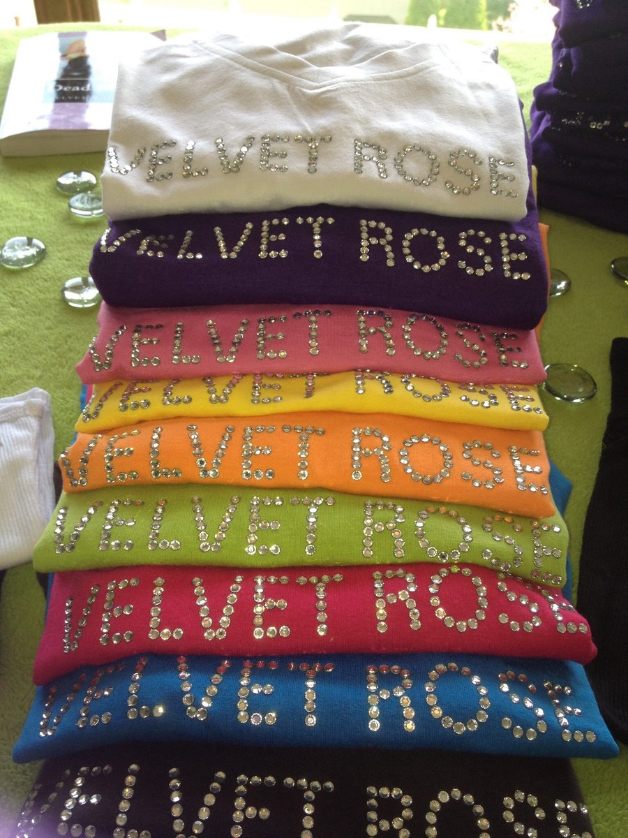 Image of Velvet Rose V-neck basic t-shirt and Scoop Neck Shirts size S to XL