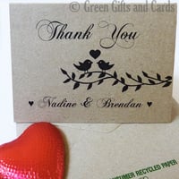 Image 1 of 20 'Thank You' Cards, 100% Recycled Paper