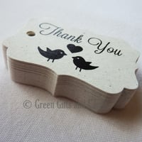 Image 2 of 100 Small Natural Off-White Gift Tags