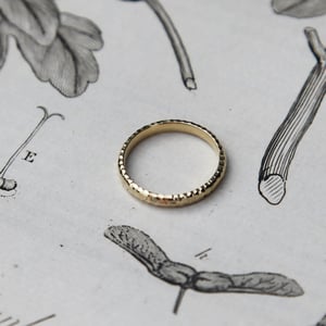 Image of 18ct gold 2.5mm faceted ring