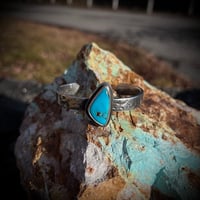 Image 2 of Single Fox Turquoise cuff 6.25”