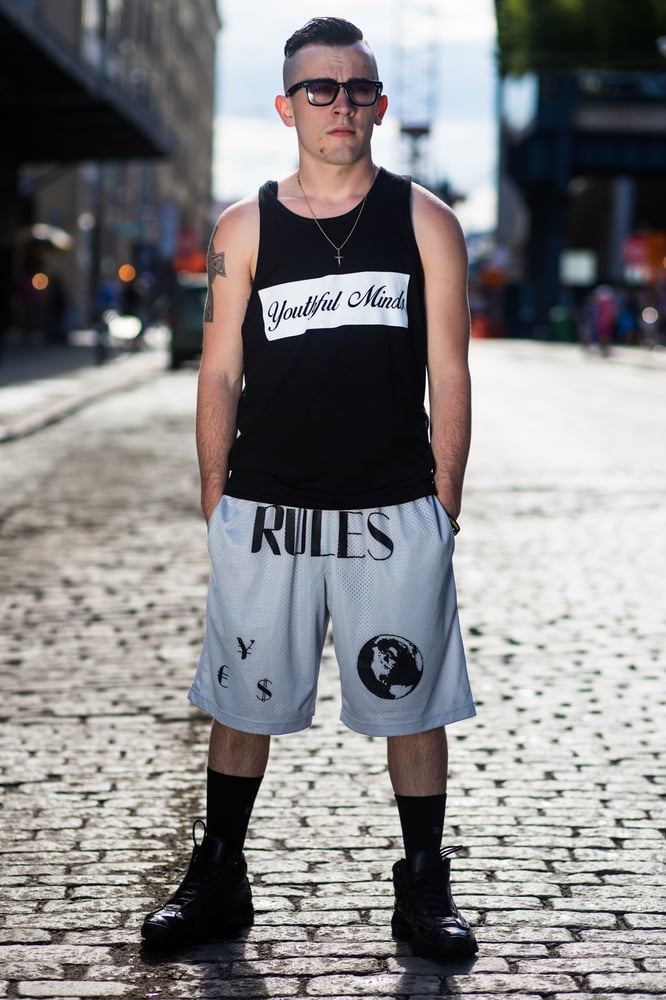 Image of "Money Rules The World" Mesh Shorts