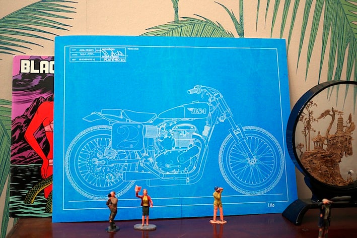Image of BSA Trackmaster Giclee Print
