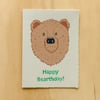 Happy Bearthday Greeting Card