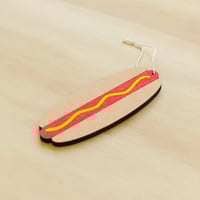 Image 3 of Pizza, Hot Dog, or Burger Wood Ornament