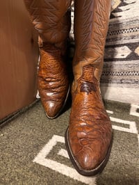 Image 2 of Vintage Pre-Ban Dan Post Sea Turtle Cowboy Boots – Size 9B