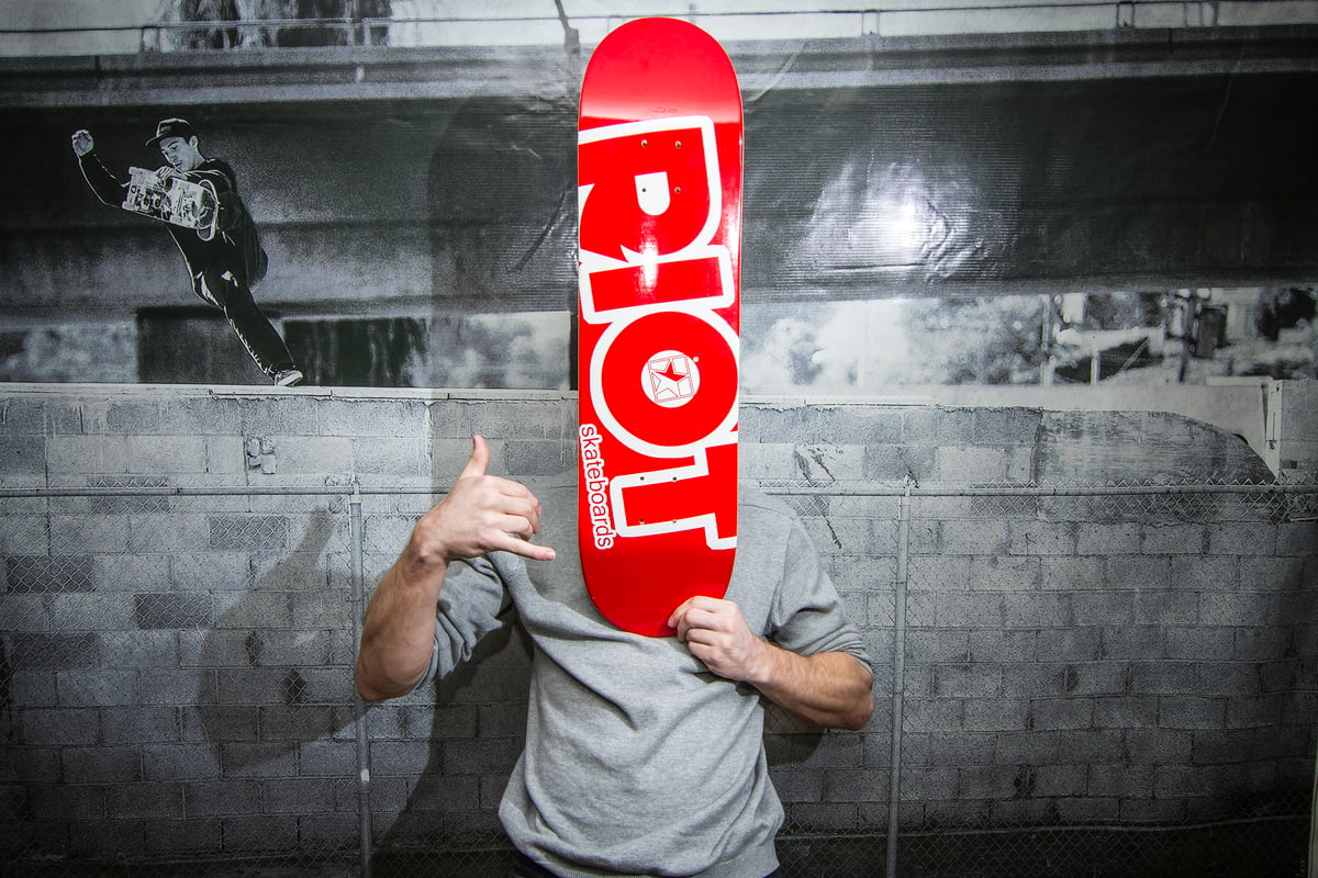 Riot Skate — Red Riot Deck 8 Deep Concave
