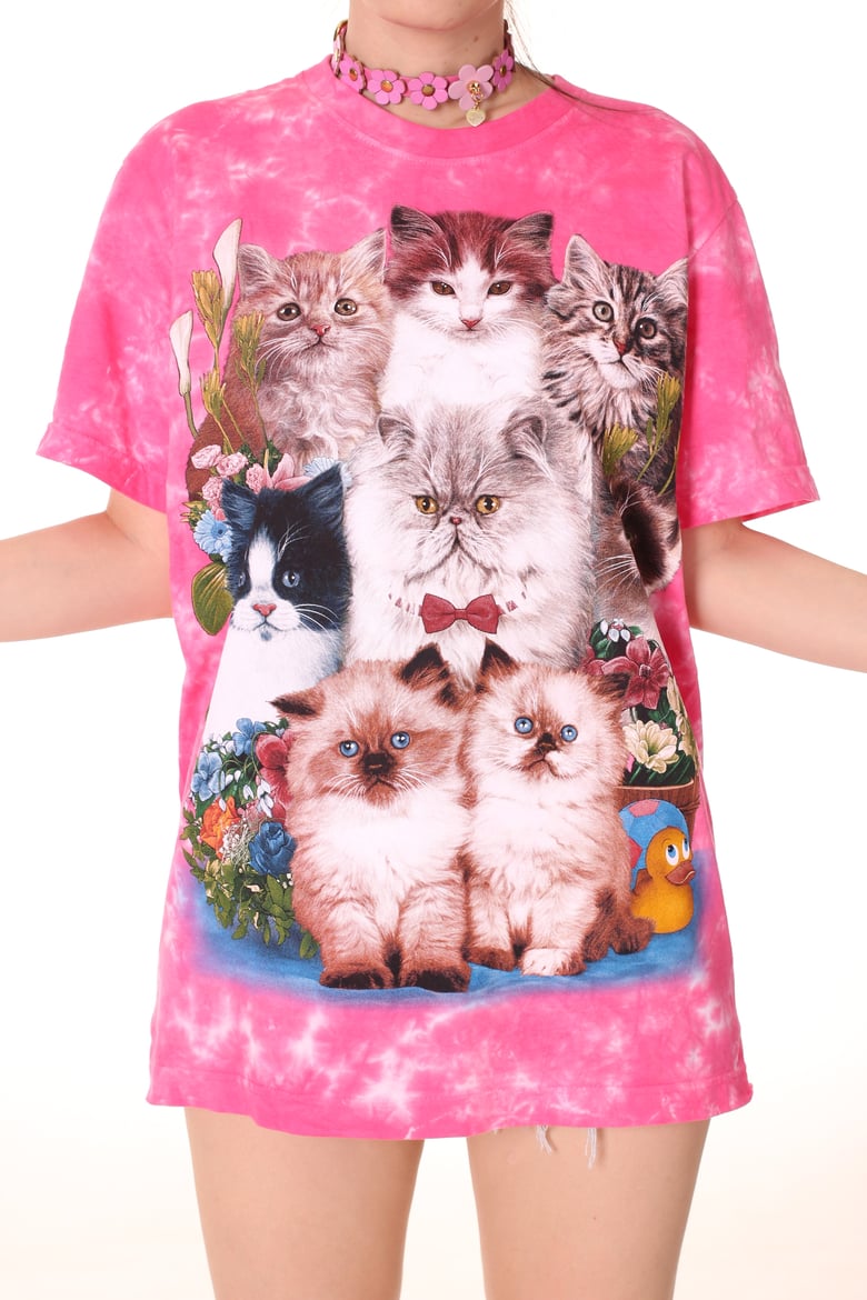 Image of Pink Kitten Tee