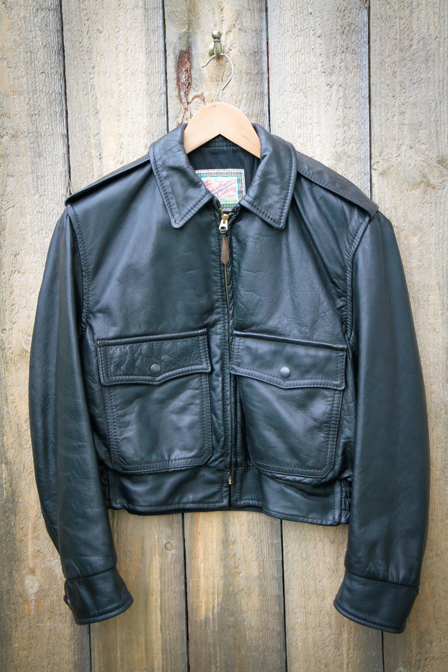 Image of Aero Leather Transatlantic Clothing Steerhide Jacket Size 40 Highwayman/Classic 