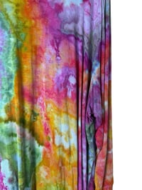 Image 6 of 4X PLUS Jersey Knit Open Cardigan in Euphoria Watercolor Ice Dye
