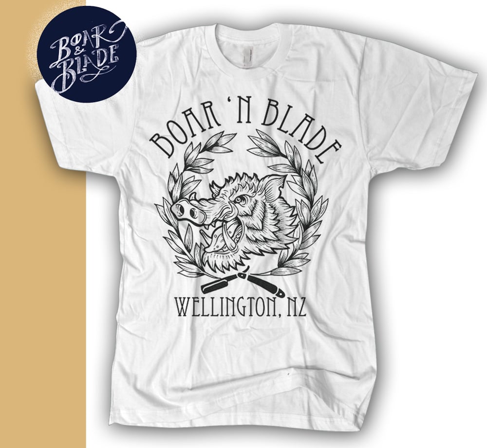 Image of Boar & Blade | White Tee