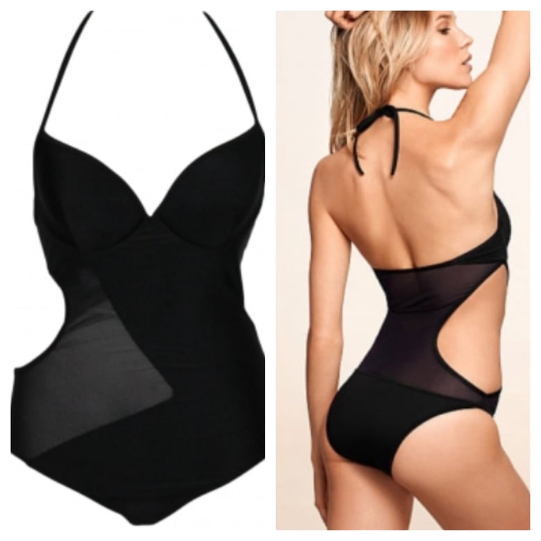 Image of Black Side Cut Out Monokini