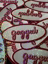 Image 2 of Gagged holographic confetti sticker