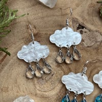 Image 2 of Pearlescent Rain Cloud Earrings