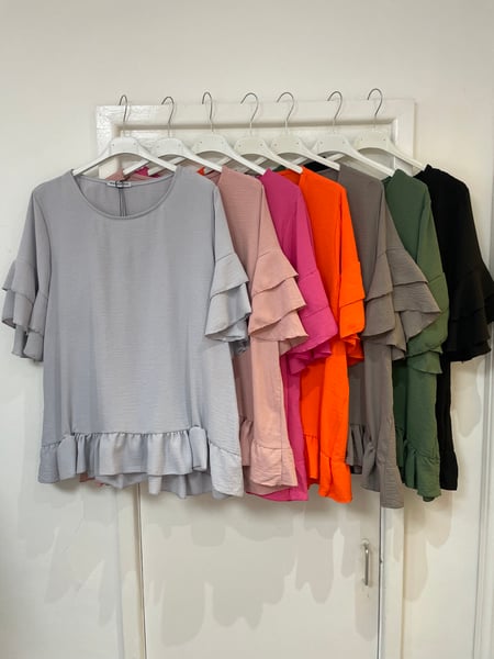 Image of Frill Sleeved Blouse