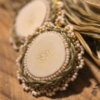 Image 3 of Antler Sweetgrass Dangles