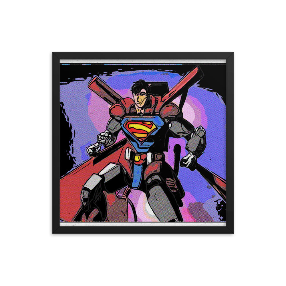 ZEN EXP - Robo-Superman Framed photo paper poster