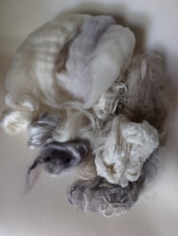 Image 2 of Bombyx Mori Silk Moth Inspired Fiber Kit for blending, carding, spinning, felting