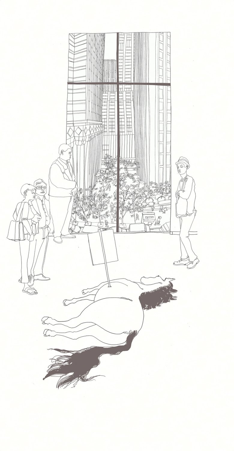 Image of Maurizio Cattelan at MoMA, Original Work