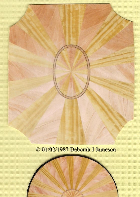 Image of Item No. 67. Sunburst Veneeering.