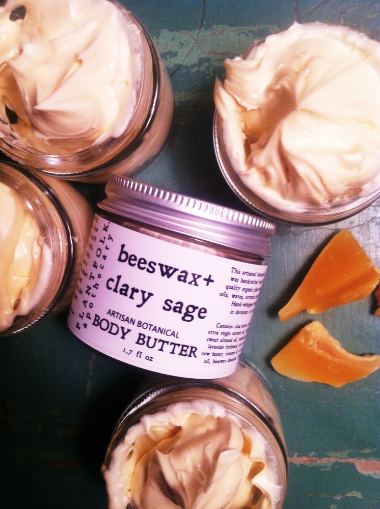 Image of beeswax+clary sage // artisan whipped body butter
