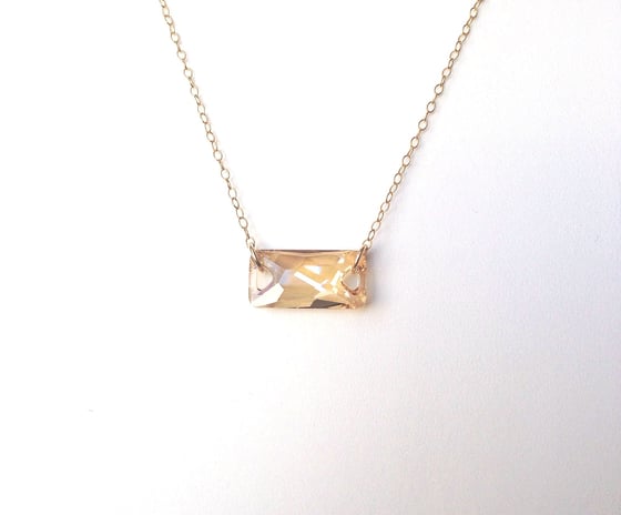 Image of Gold Kiss Polygon Necklace